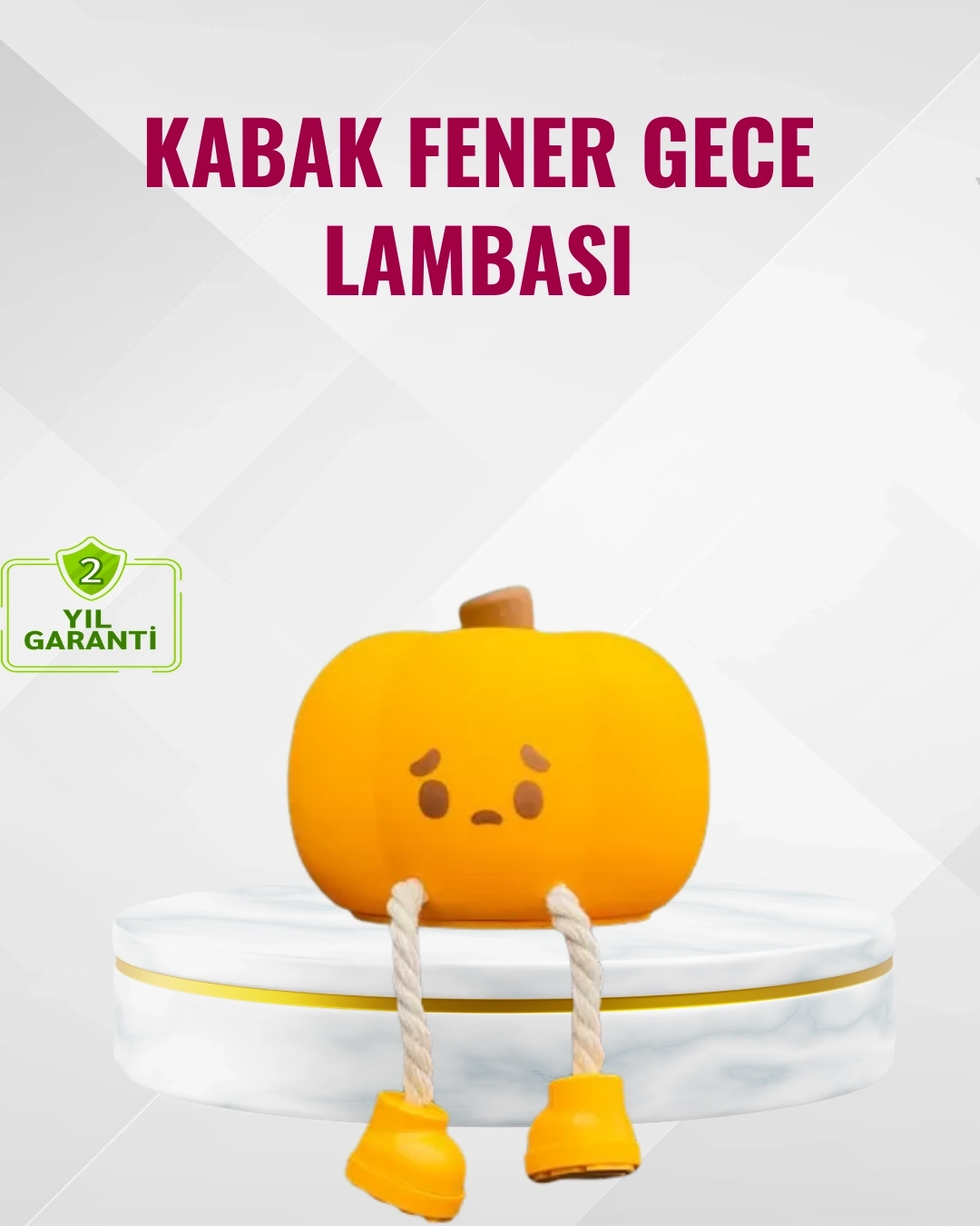 BUĞZ Silikon Pumpkin Night Light Telefon Tutuculu LED Lamba
