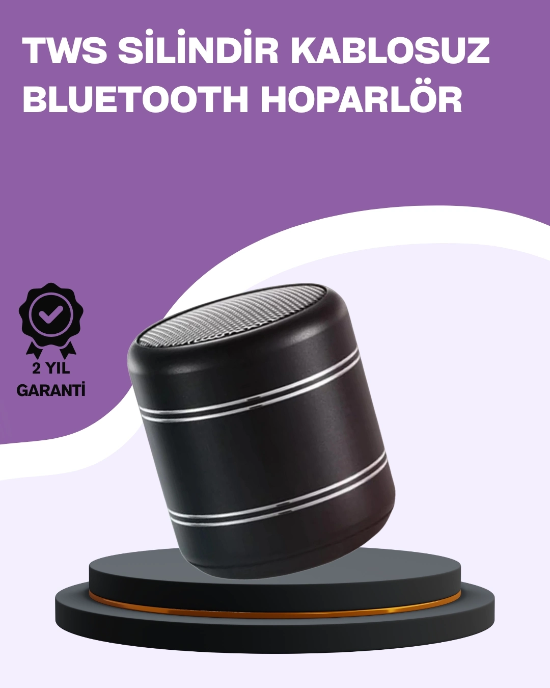 BUĞZ Silindir Tasarım Mini Bluetooth Hoparlör 10m Çekim Güçlü Bas ve Mikrofonlu