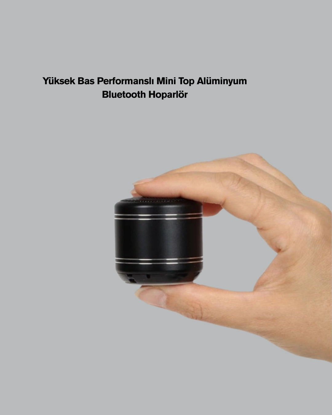 BUĞZ Silindir Tasarım Mini Bluetooth Hoparlör 10m Çekim Güçlü Bas ve Mikrofonlu