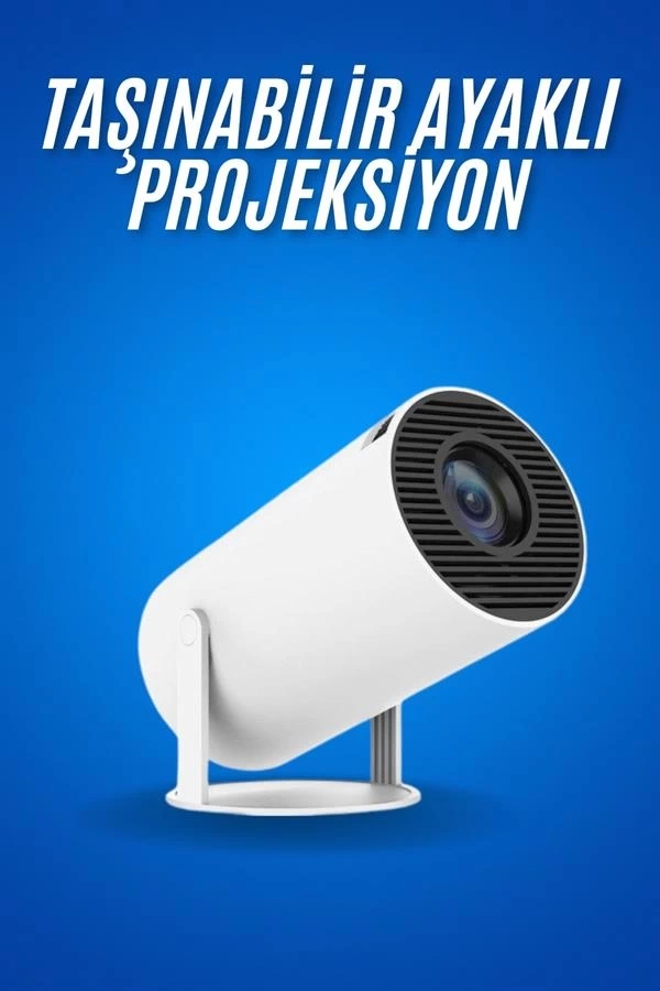 BUĞZ Sinema Projektörü Android HDMI USB WİFİ Ses Çıkışlı Ayaklı Projeksiyon Taşınabilir BUĞZ Sinema Projektörü Android HDMI USB WİFİ Ses Çıkışlı Ayaklı Projeksiyon Taşınabilir