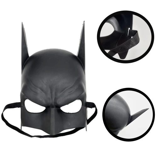 BUĞZ Siyah Çocuk Batman Maskesi Lastikli