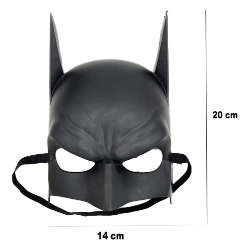 BUĞZ Siyah Çocuk Batman Maskesi Lastikli