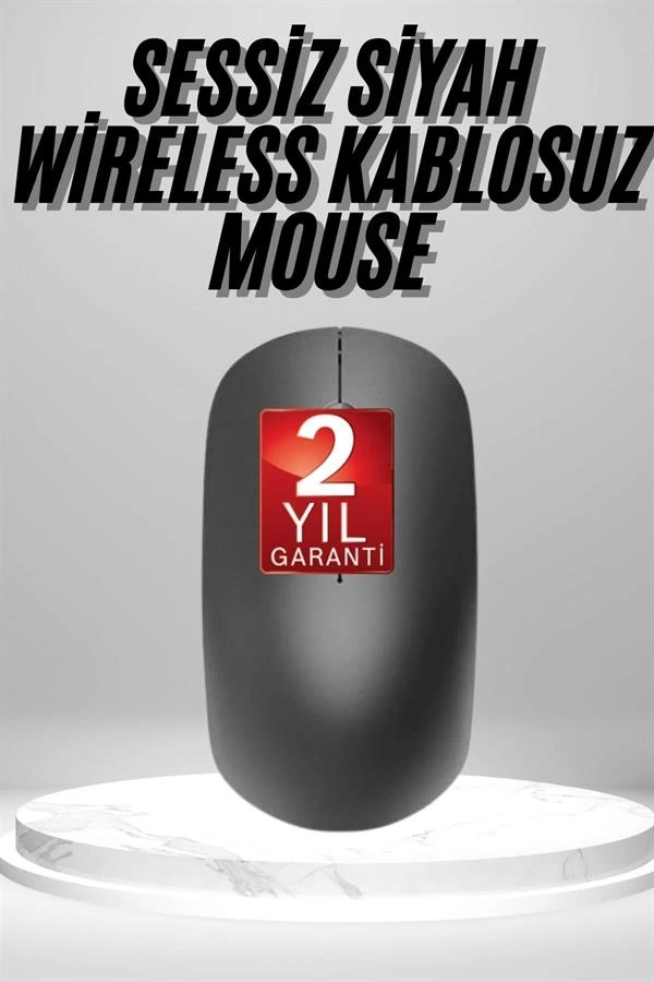 BUĞZ Siyah Kablosuz Mouse Wireless Mouse Minimal Tasarım BUĞZ Siyah Kablosuz Mouse Wireless Mouse Minimal Tasarım