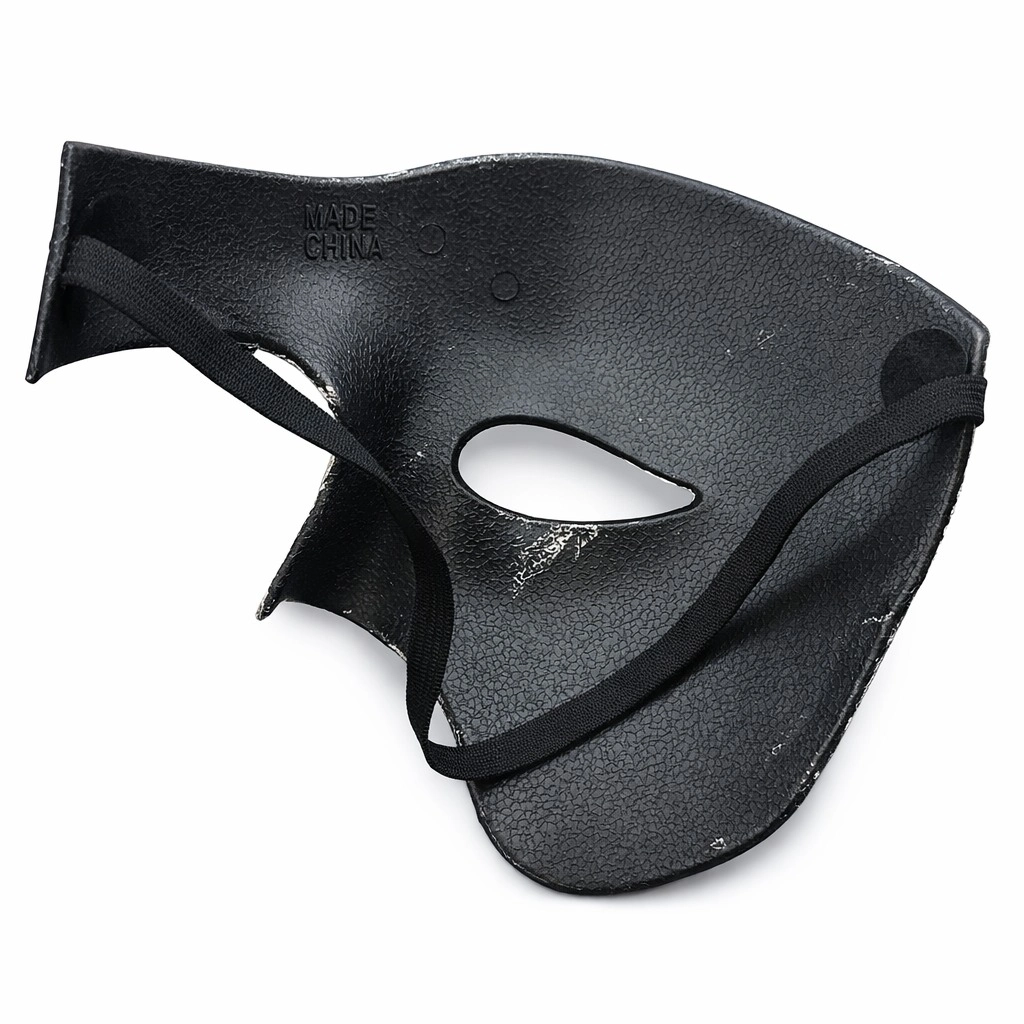 BUĞZ Siyah Yarım Erkek Maske – Phantom Parti & Balo Maskesi