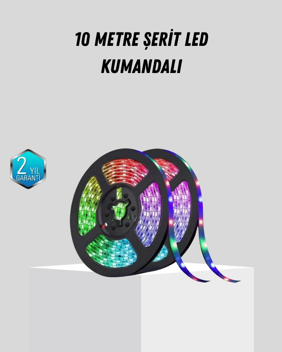 BUĞZ Smart Şerit LED Işık – Uzaktan Kumandalı, USB Girişli, Müzik Modlu