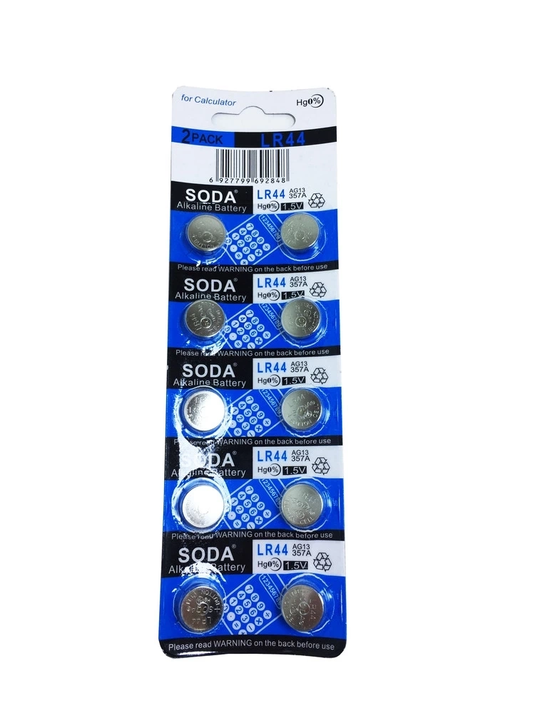 BUĞZ Soda Ag13 Lr44/357 Alkalin 10'lu Düğme Pil