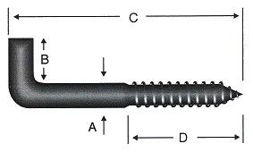 BUĞZ Şofben Çivisi No 1 / 5.8x50 - 100 Adet