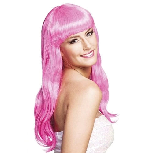 BUĞZ Soft Pembe Uzun Parti Peruğu BUĞZ Soft Pembe Uzun Parti Peruğu