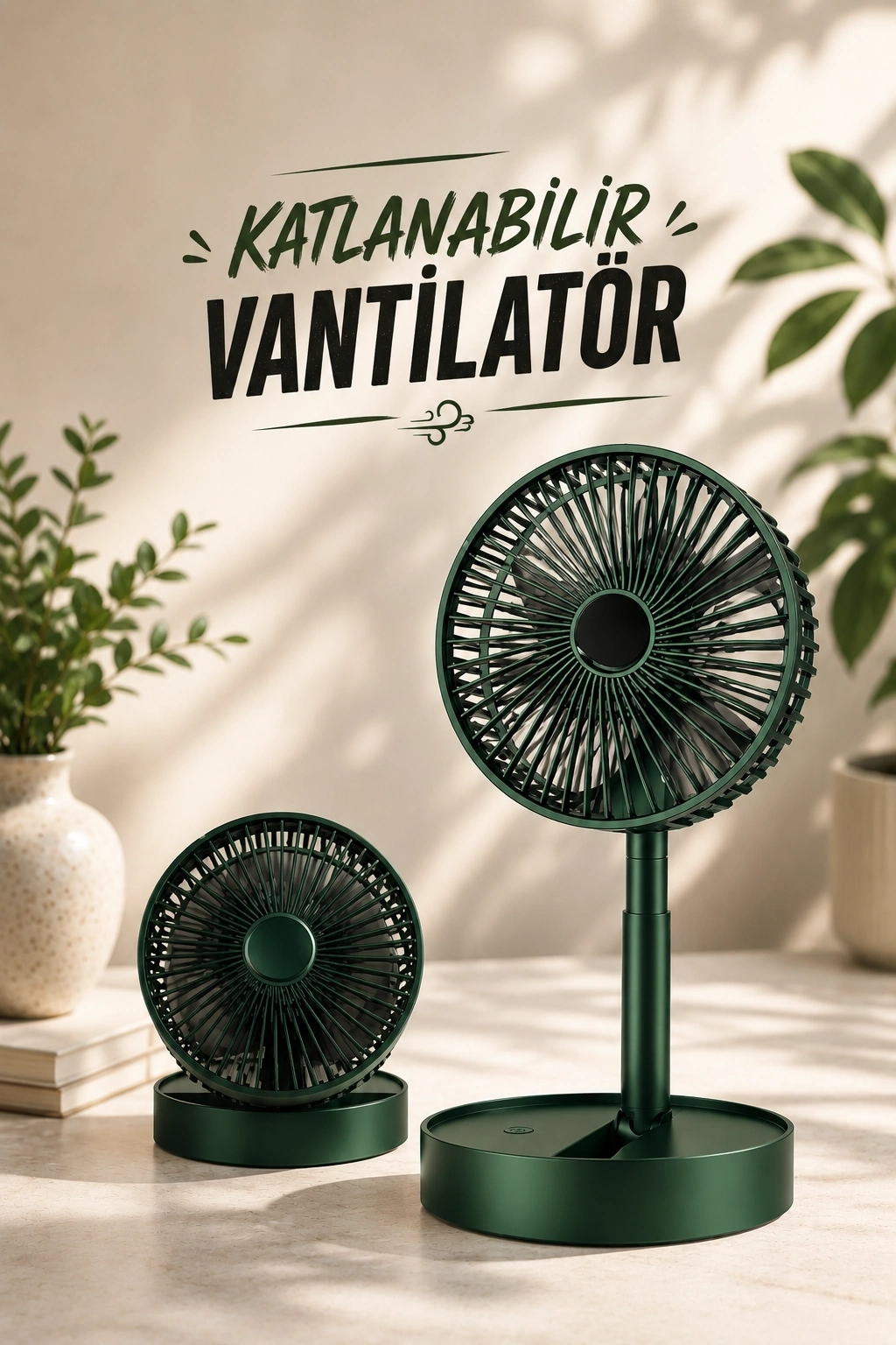 BUĞZ Soğutucu Vantilatör Telefon Standlı Mini Fan