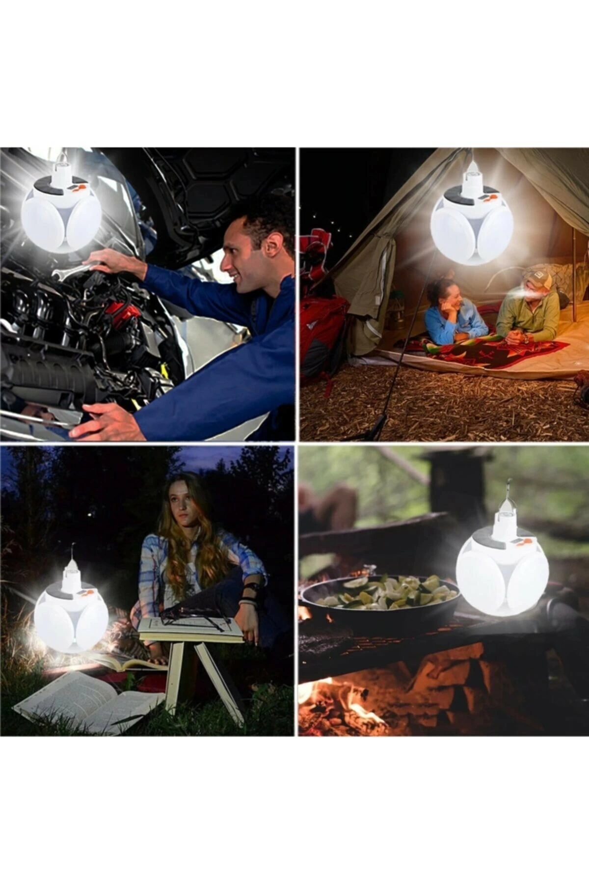 BUĞZ Solar 5 Kanatlı Kamp Lambası