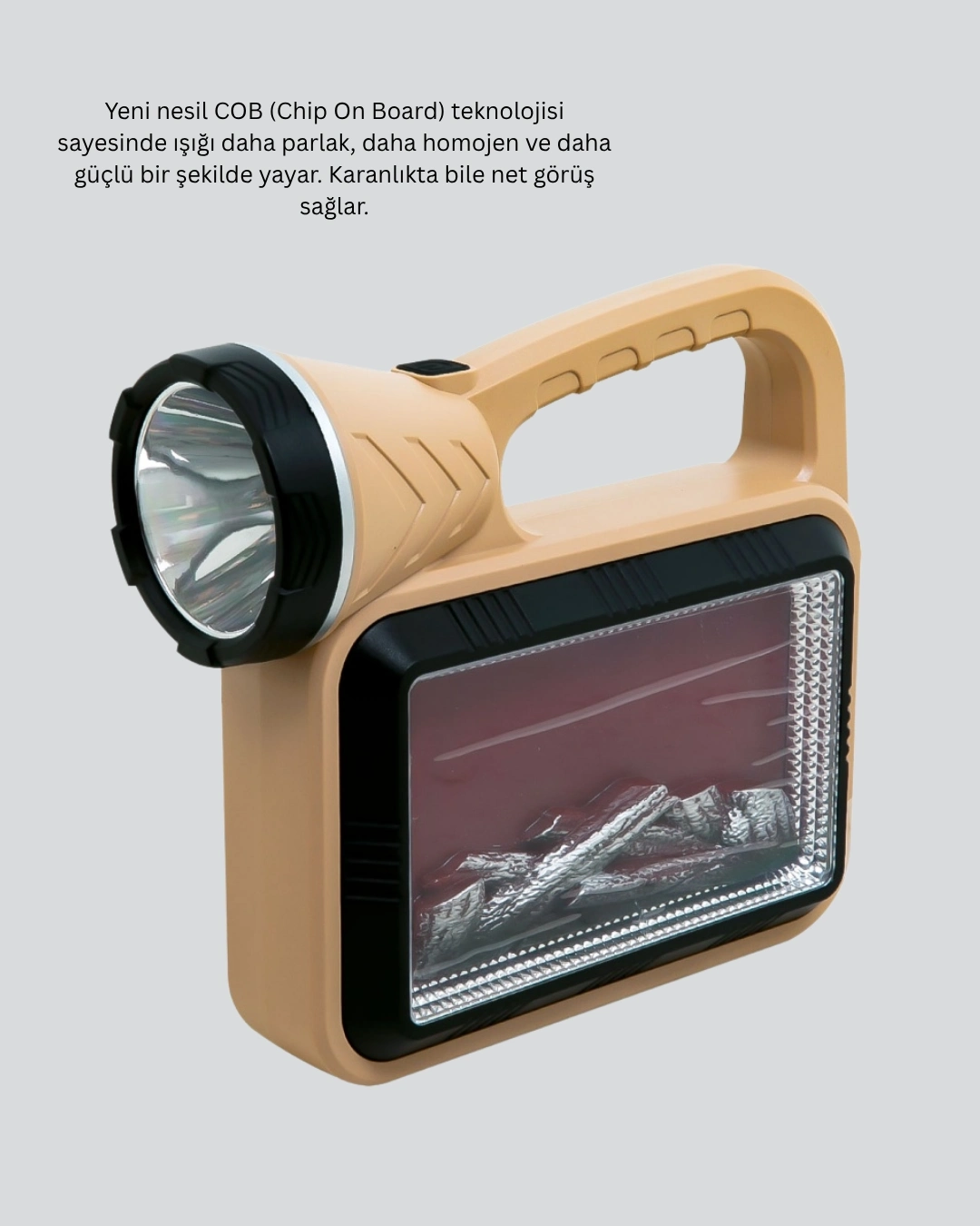 BUĞZ Solar Alev Lambası – Kamp, Bahçe ve Dış Mekan İçin
