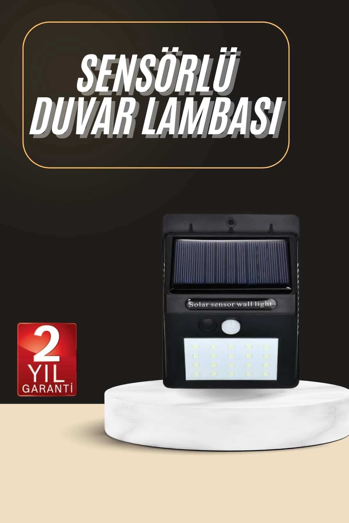 BUĞZ Solar Dekoratif Lambası Sensörlü Led Işık Bahçe Aydınlatma