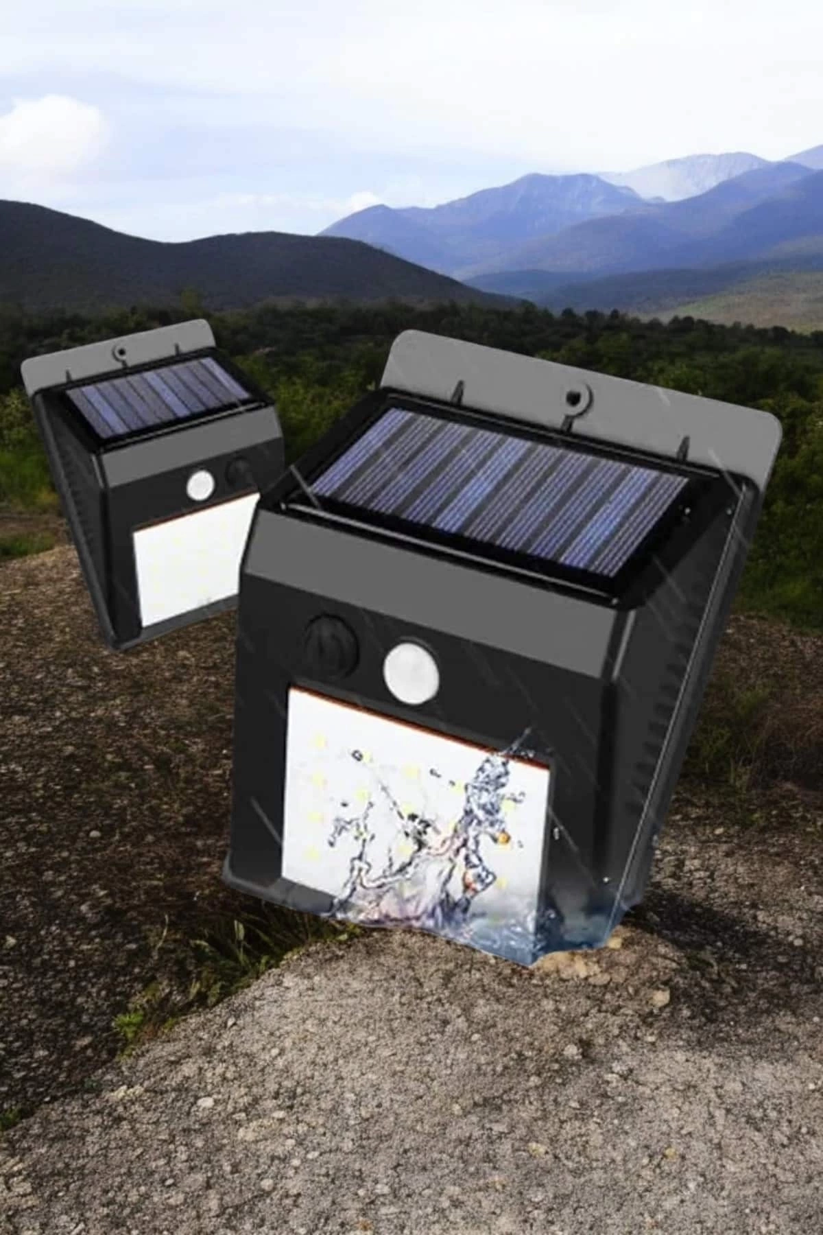 BUĞZ Solar Lamba Giriş, Bahçe Yol Avlu Hareket Sensörlü Led Parlak Gece Su Geçirmez