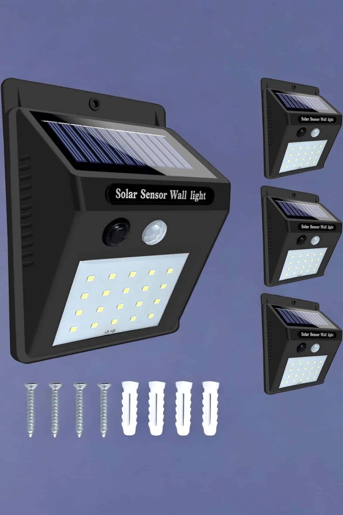 BUĞZ Solar Lamba Giriş, Bahçe Yol Avlu Hareket Sensörlü Led Parlak Gece Su Geçirmez BUĞZ Solar Lamba Giriş, Bahçe Yol Avlu Hareket Sensörlü Led Parlak Gece Su Geçirmez