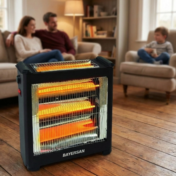 BUĞZ ŞÖMİNE TİPİ ISITICI SOBA 2400W