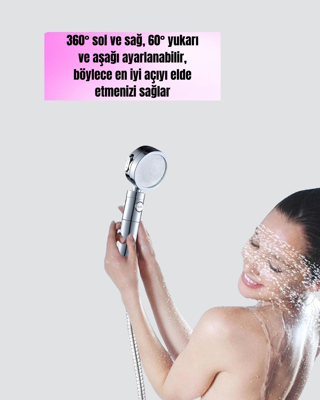 BUĞZ Su Basıncını Artıran Sızdırmaz Duş Başlığı