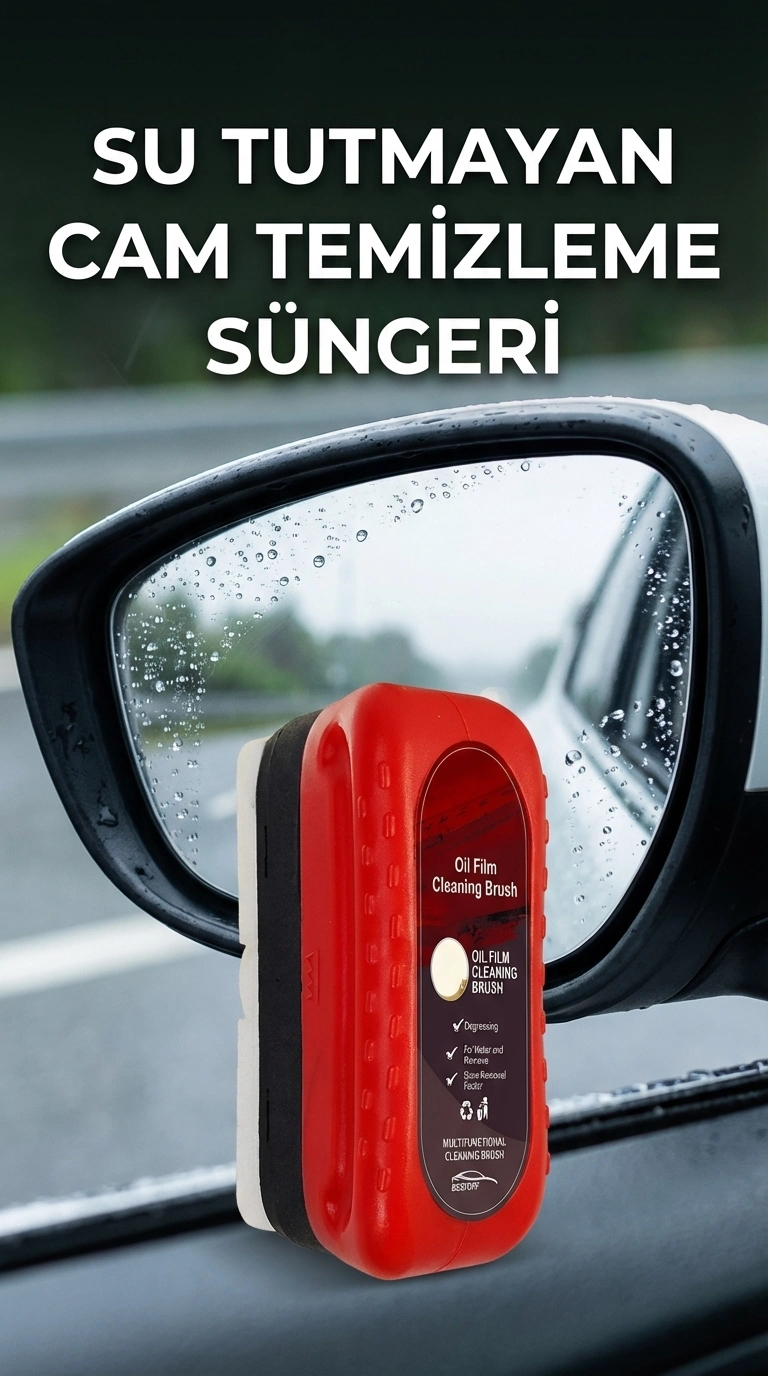 BUĞZ Su Geçirmez Araç Camı Temizleme Süngeri Kolay Kullanım