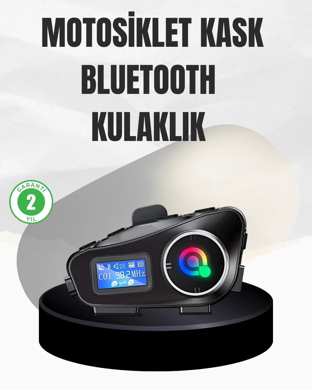 BUĞZ Su Geçirmez Bluetooth 5.3 Kask Kulaklığı 1000mAh Bataryalı