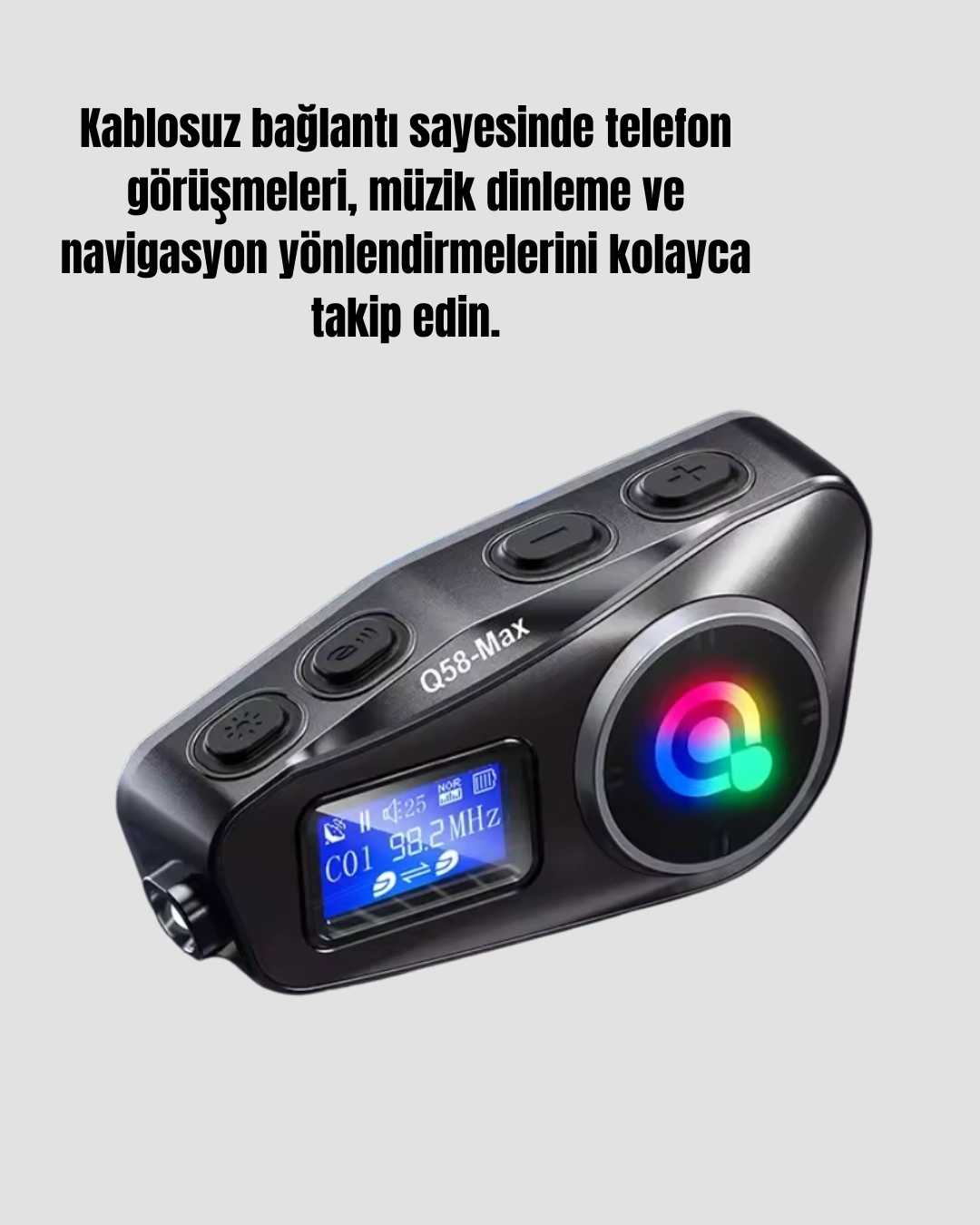 BUĞZ Su Geçirmez Bluetooth 5.3 Kask Kulaklığı 1000mAh Bataryalı