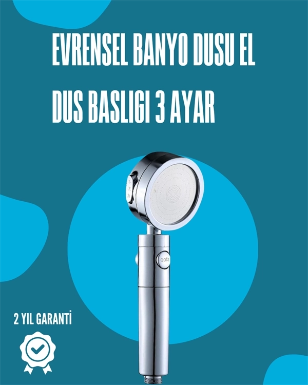 BUĞZ Su Tasarruflu ve Kolay Kurulumlu El Duş Başlığı – Yüksek Performans