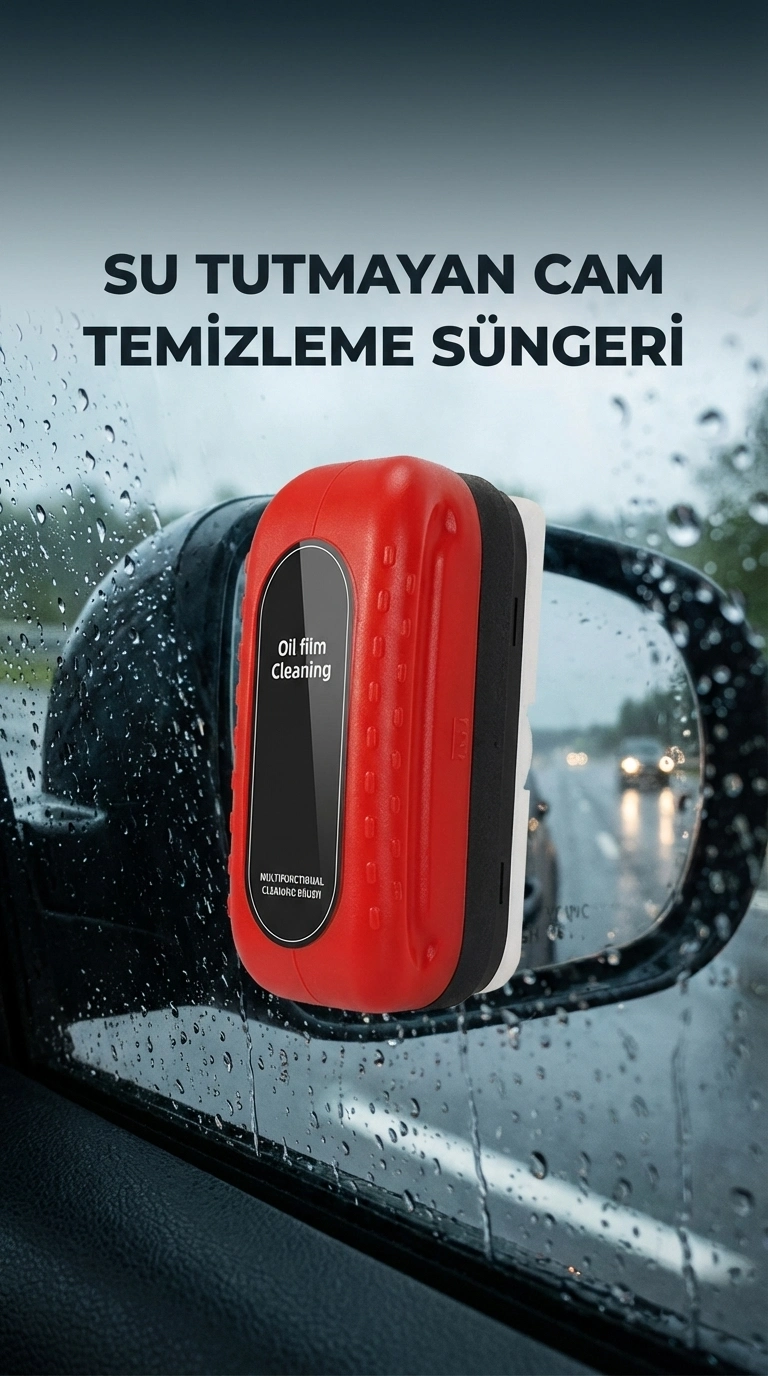 BUĞZ Su Tutmayan Pratik Araç Camı Temizleme Süngeri