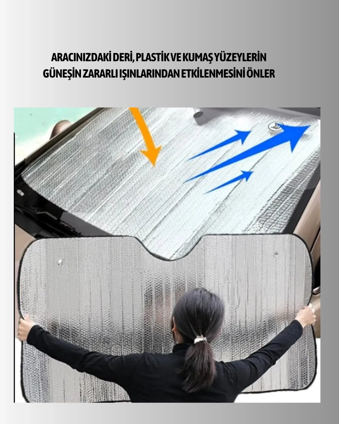 BUĞZ Sünger İzolasyonlu Katlanabilir Güneşlik BUĞZ Sünger İzolasyonlu Katlanabilir Güneşlik