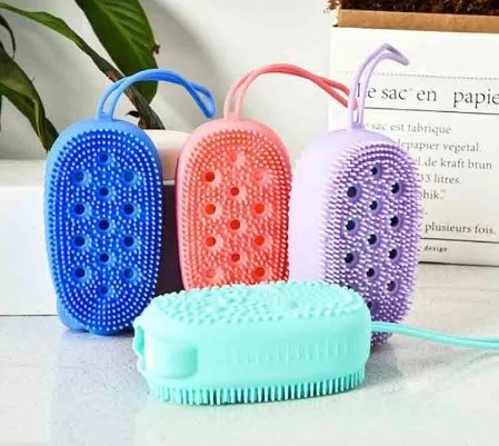 BUĞZ SÜNGERLİ SİLİKON BANYO KESESİ