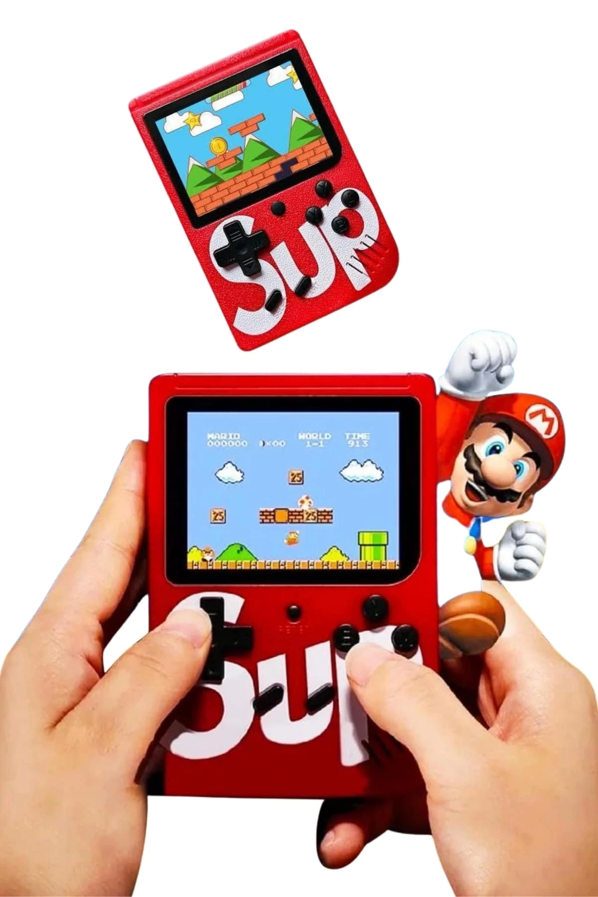 BUĞZ Sup Atari Retro 400 Nostalji Oyunlu Mini Atari Taşınabilir Oyun Konsolu