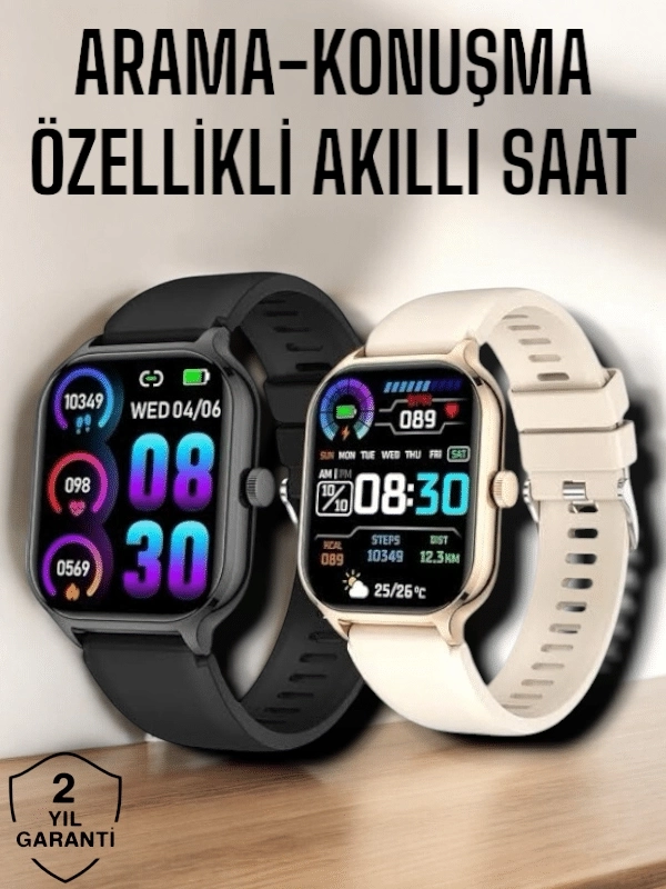 BUĞZ Suya Dayanıklı Bluetooth Akıllı Saat GPS, Adımsayar, Nabız & Sağlık Takibi
