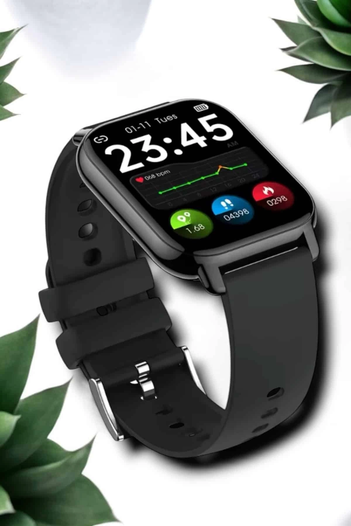 BUĞZ Suya Dayanıklı Bluetooth Akıllı Saat GPS, Adımsayar, Nabız & Sağlık Takibi