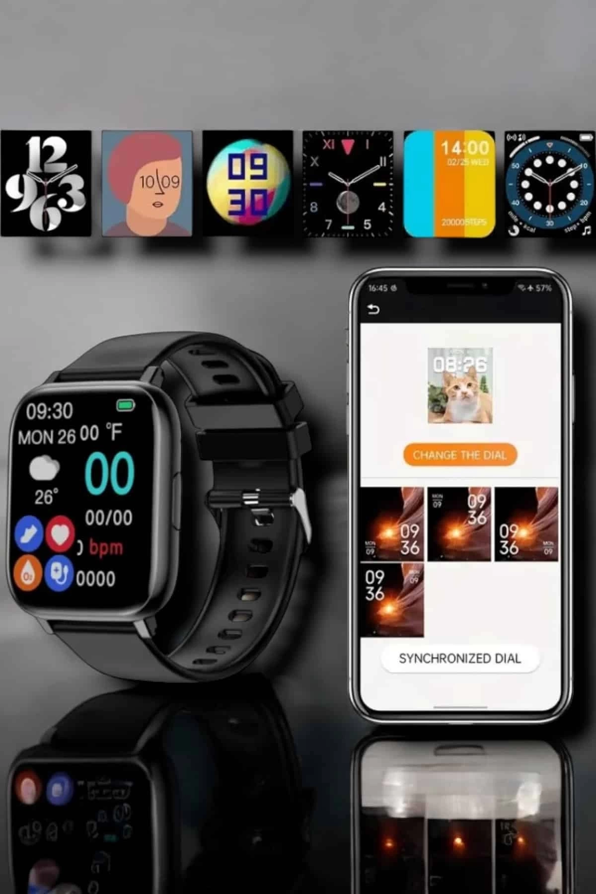 BUĞZ Suya Dayanıklı Bluetooth Akıllı Saat GPS, Adımsayar, Nabız & Sağlık Takibi
