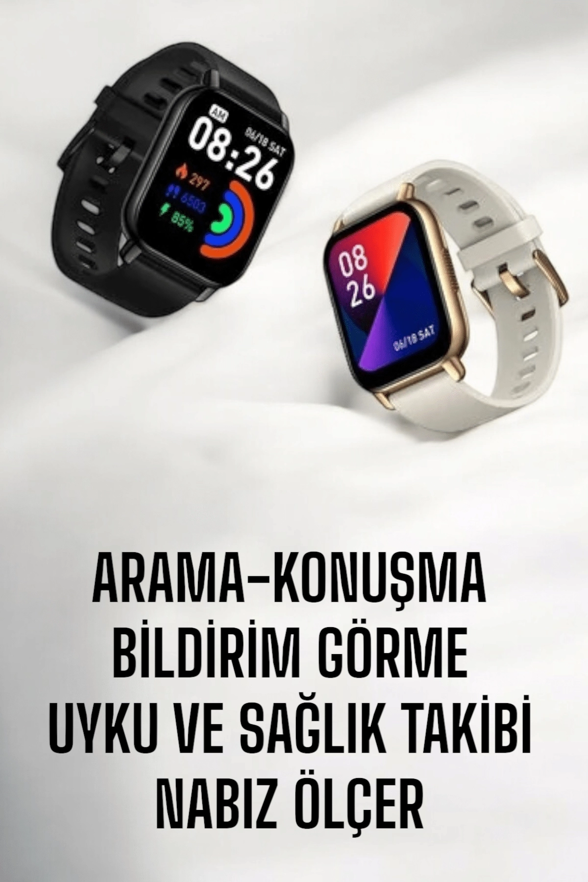 BUĞZ Suya Dayanıklı Bluetooth Akıllı Saat GPS, Adımsayar, Nabız & Sağlık Takibi