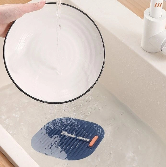 BUĞZ Süzgeçli Lavabo Gider Koruyucu Mat Gri