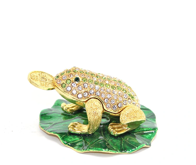 BUĞZ SWAROVSKİ TAŞLI TEKLİ KURBAĞA MODEL 2