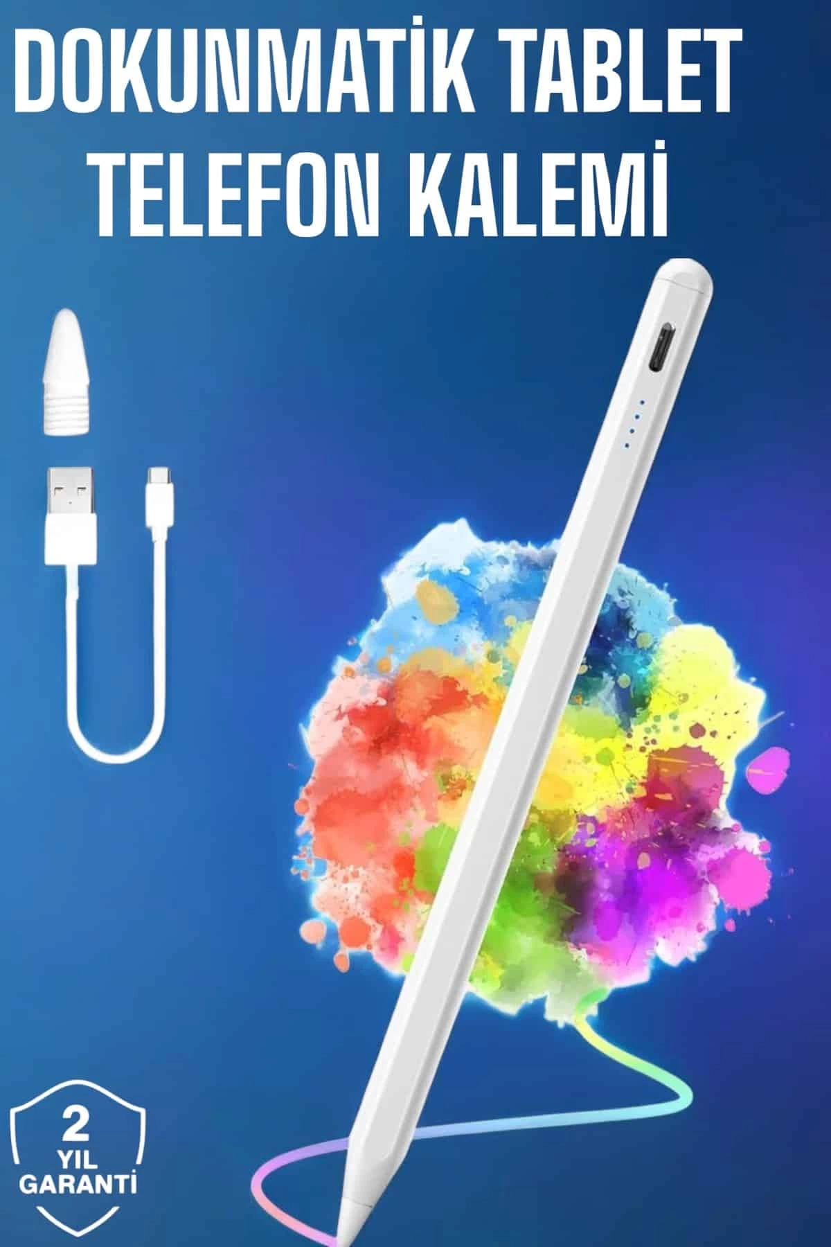BUĞZ Tablet Kalemi iOS Android Windows Uyumlu Yedek Uçlu Universal Çizim Kalemi