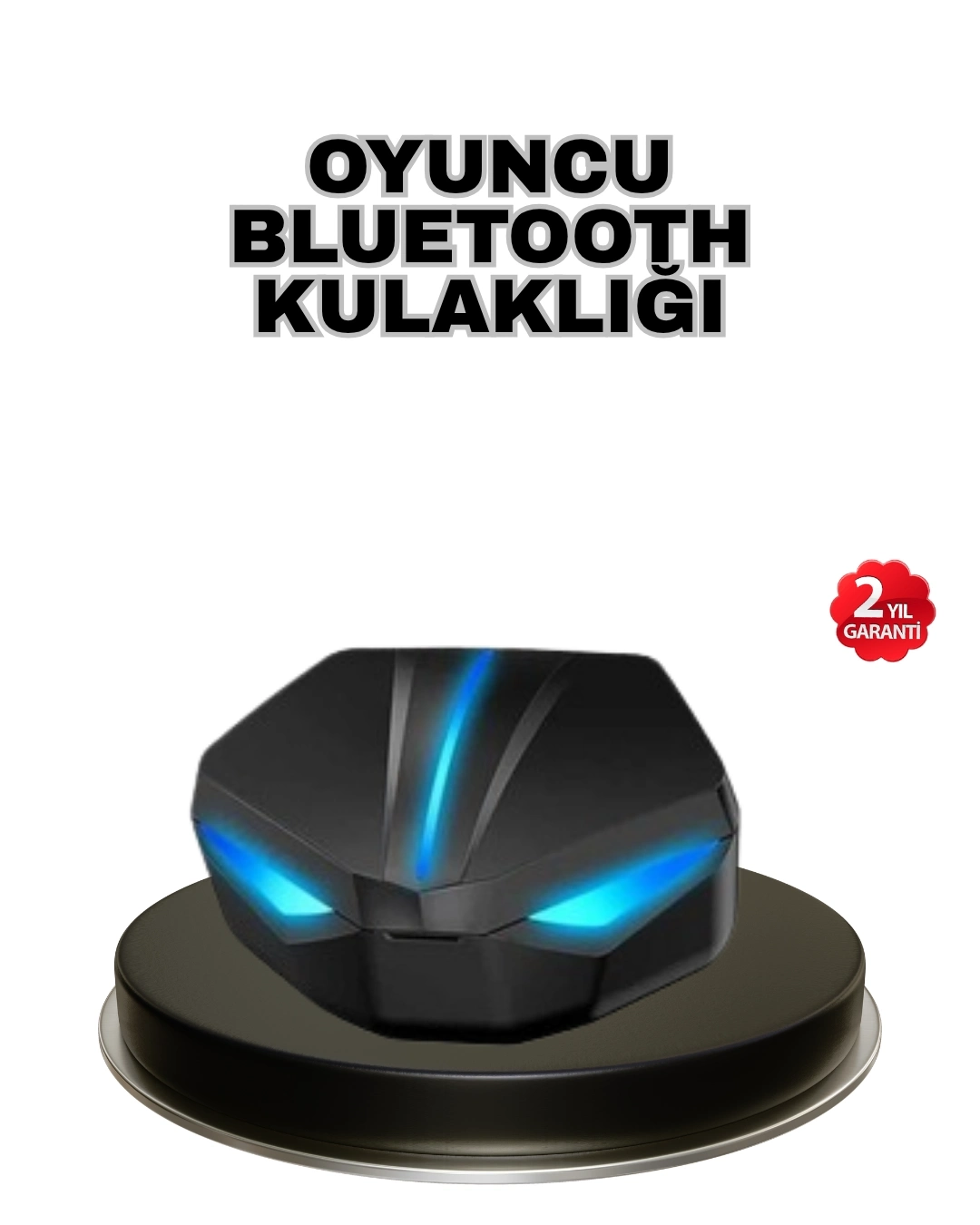 BUĞZ Tam Kablosuz Oyuncu Kulaklığı 5.0 Bluetooth LED Kontrollü