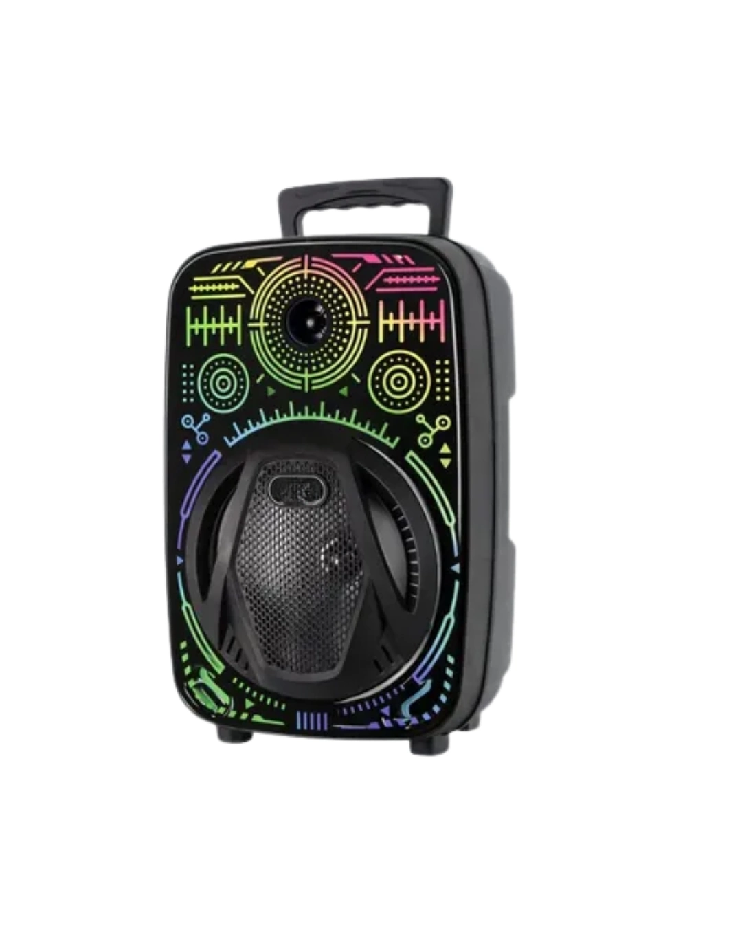 BUĞZ Taşınabilir Bluetooth Speaker Mikrofonlu RGB Işıklı Karaoke Ses Sistemi