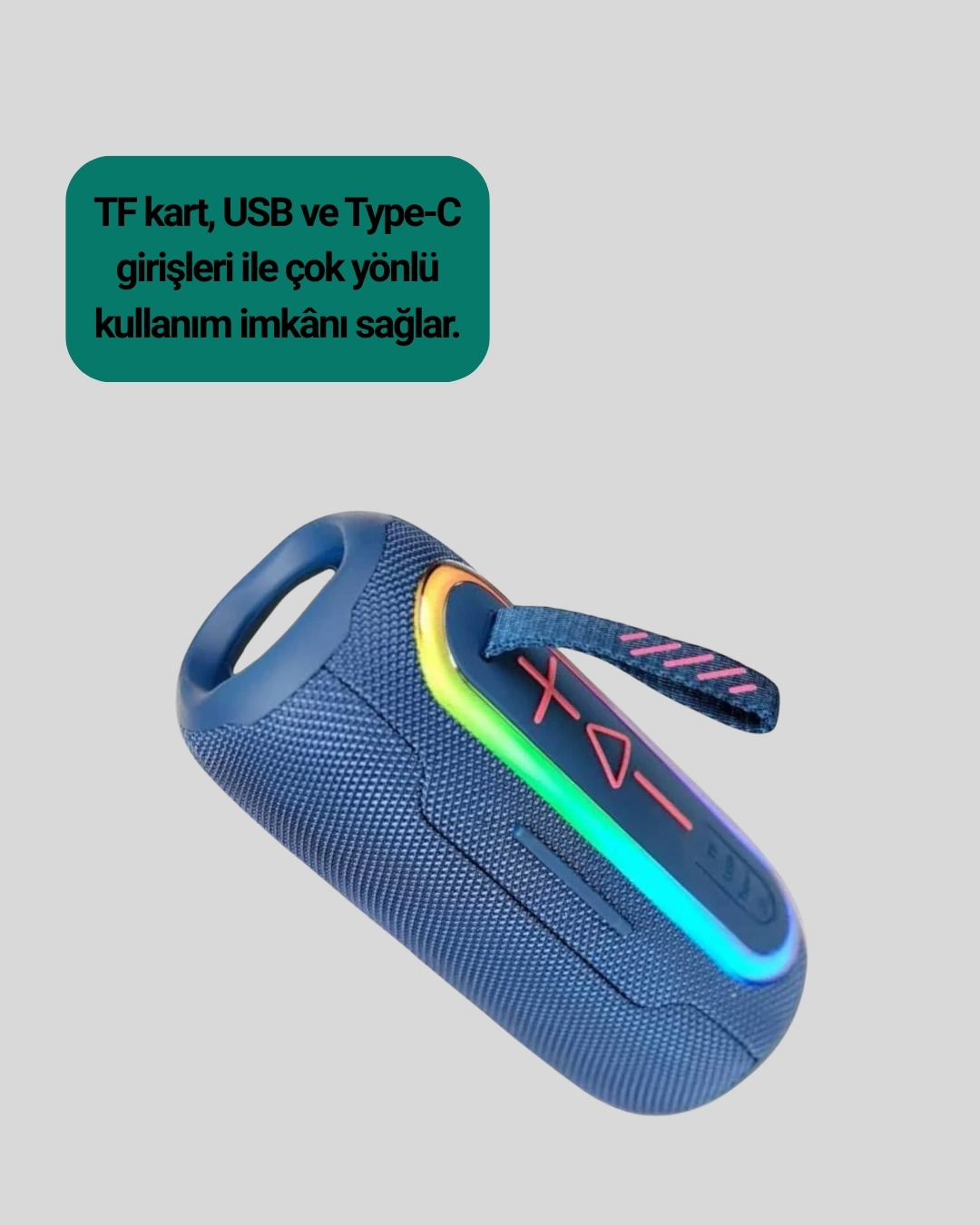 BUĞZ Taşınabilir Şarjlı Bluetooth Hoparlör Güçlü Bas BUĞZ Taşınabilir Şarjlı Bluetooth Hoparlör Güçlü Bas