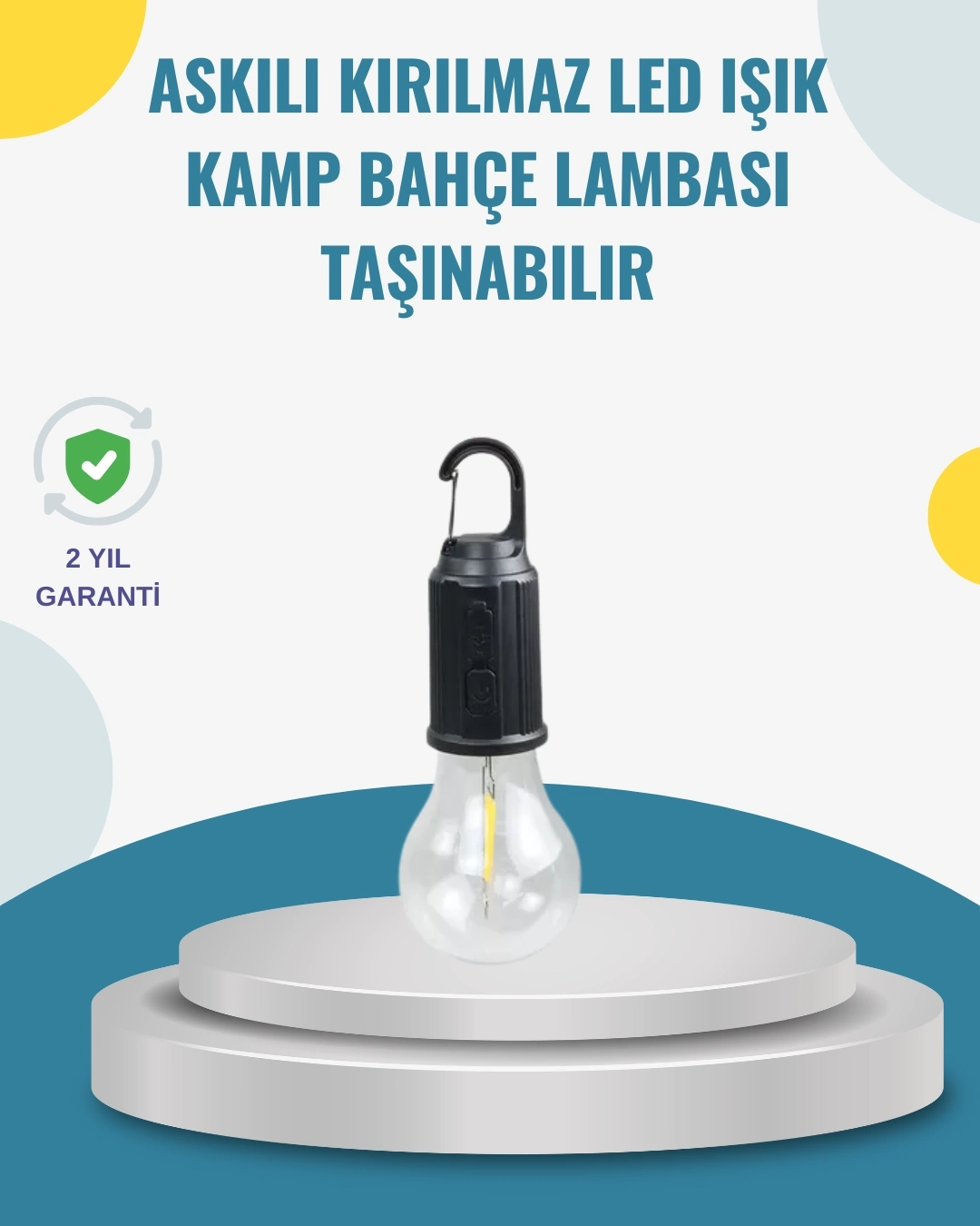 BUĞZ Taşınabilir Sıcak Işık Yayan Kamp Lambası