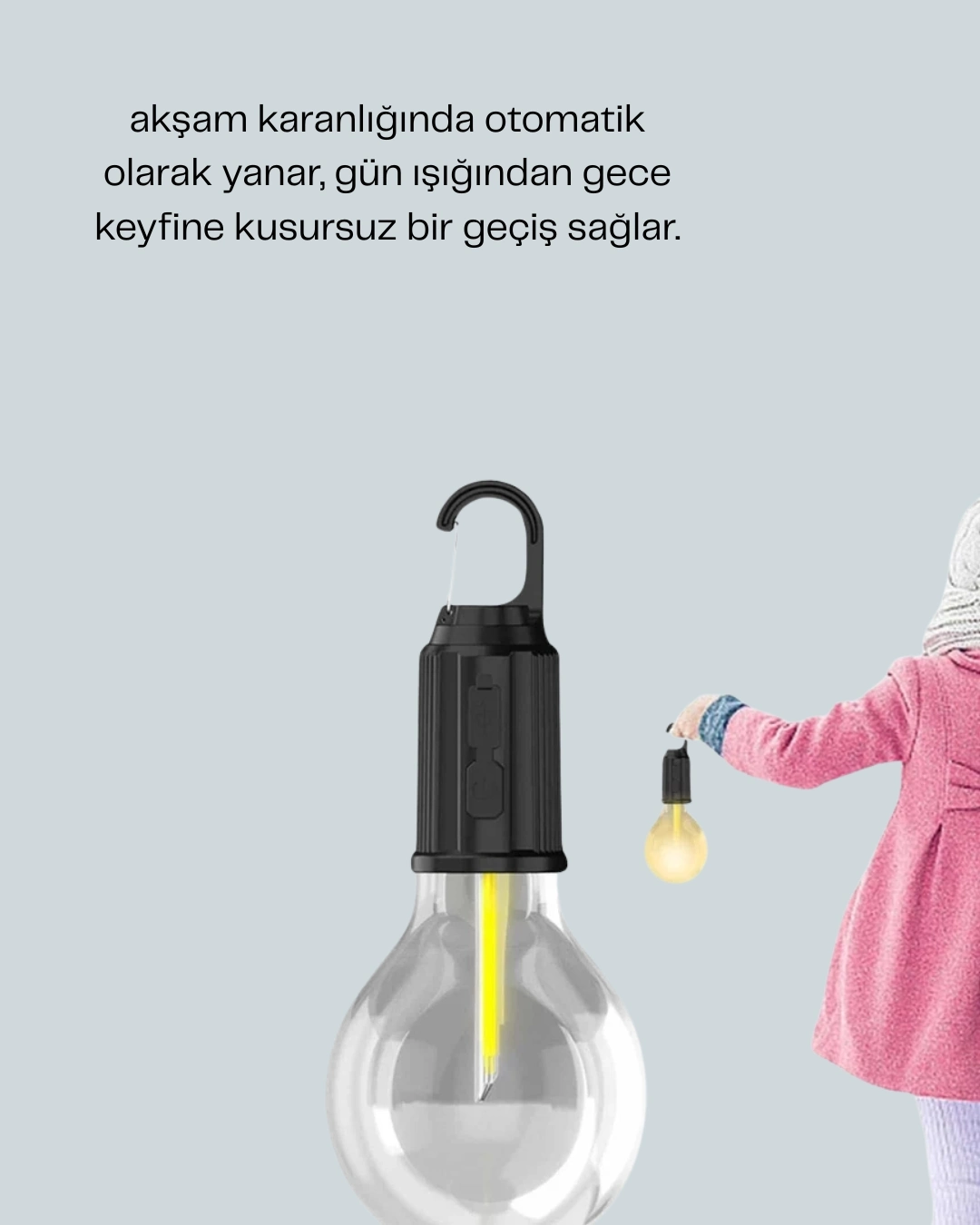 BUĞZ Taşınabilir Sıcak Işık Yayan Kamp Lambası