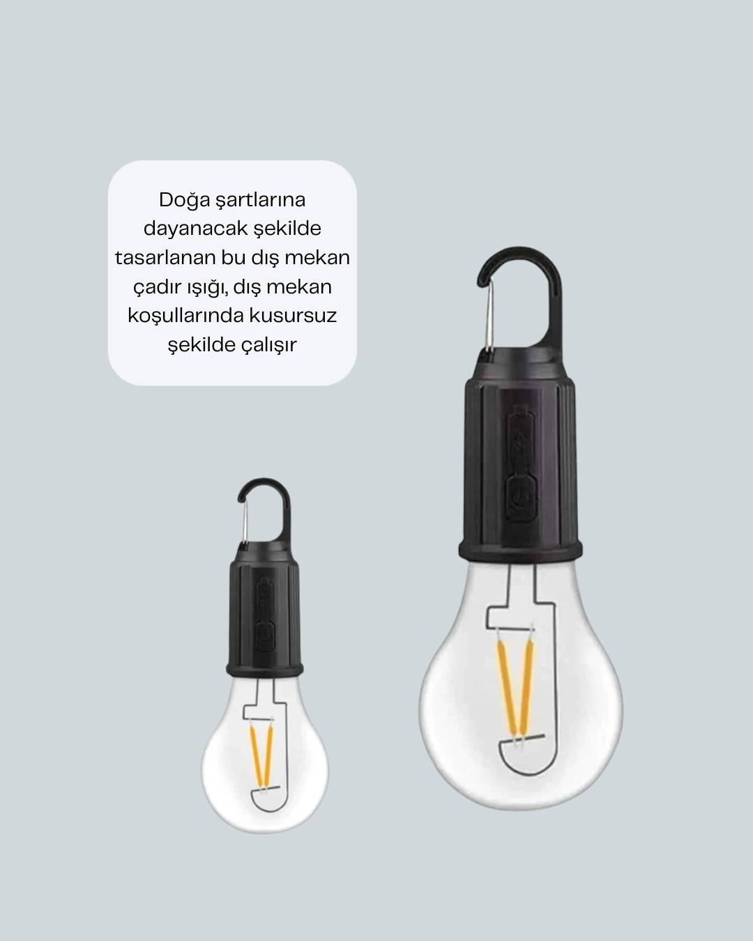 BUĞZ Taşınabilir Sıcak Işık Yayan Kamp Lambası
