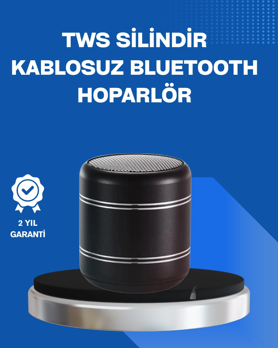 BUĞZ Taşınabilir Silindir Tasarım Bluetooth 5.0 Hoparlör Yüksek Bas Performanslı
