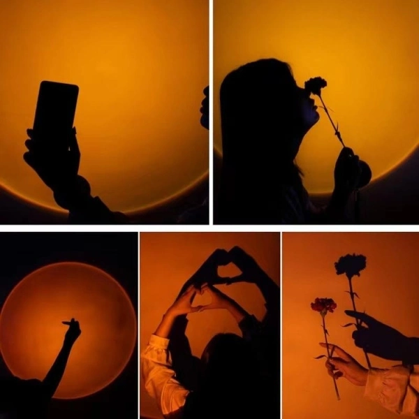 BUĞZ Taşınabilir USB Sunset Gün Batımı Ambiyans Işığı Lamba