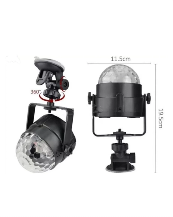 BUĞZ Taşınabilir ve Dayanıklı Plastik Kristal LED Disko Işığı