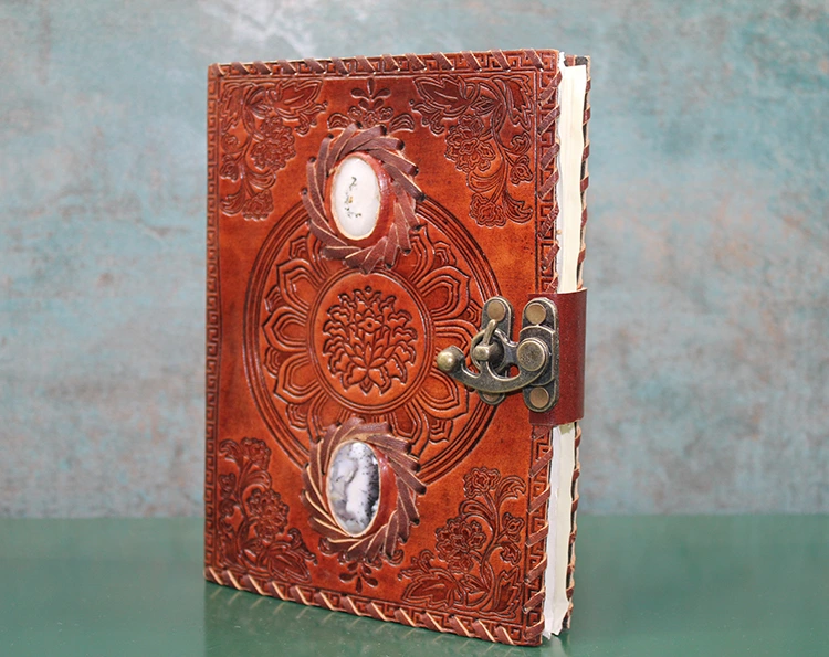 BUĞZ TAŞLI DERİ DEFTER MODEL 9