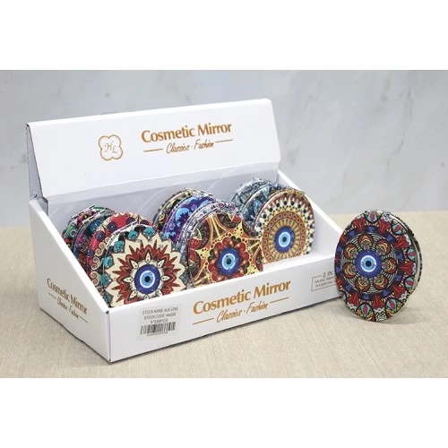BUĞZ Taşlı El Aynası Oval İnce Model 5