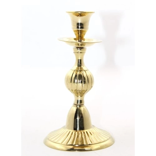 BUĞZ Tekli Pirinç Şamdan Model 3