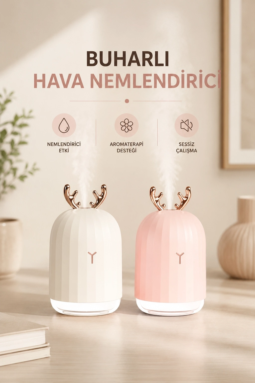 BUĞZ Temiz Hava Nemlendirici Tavşanlı Aromaterapi