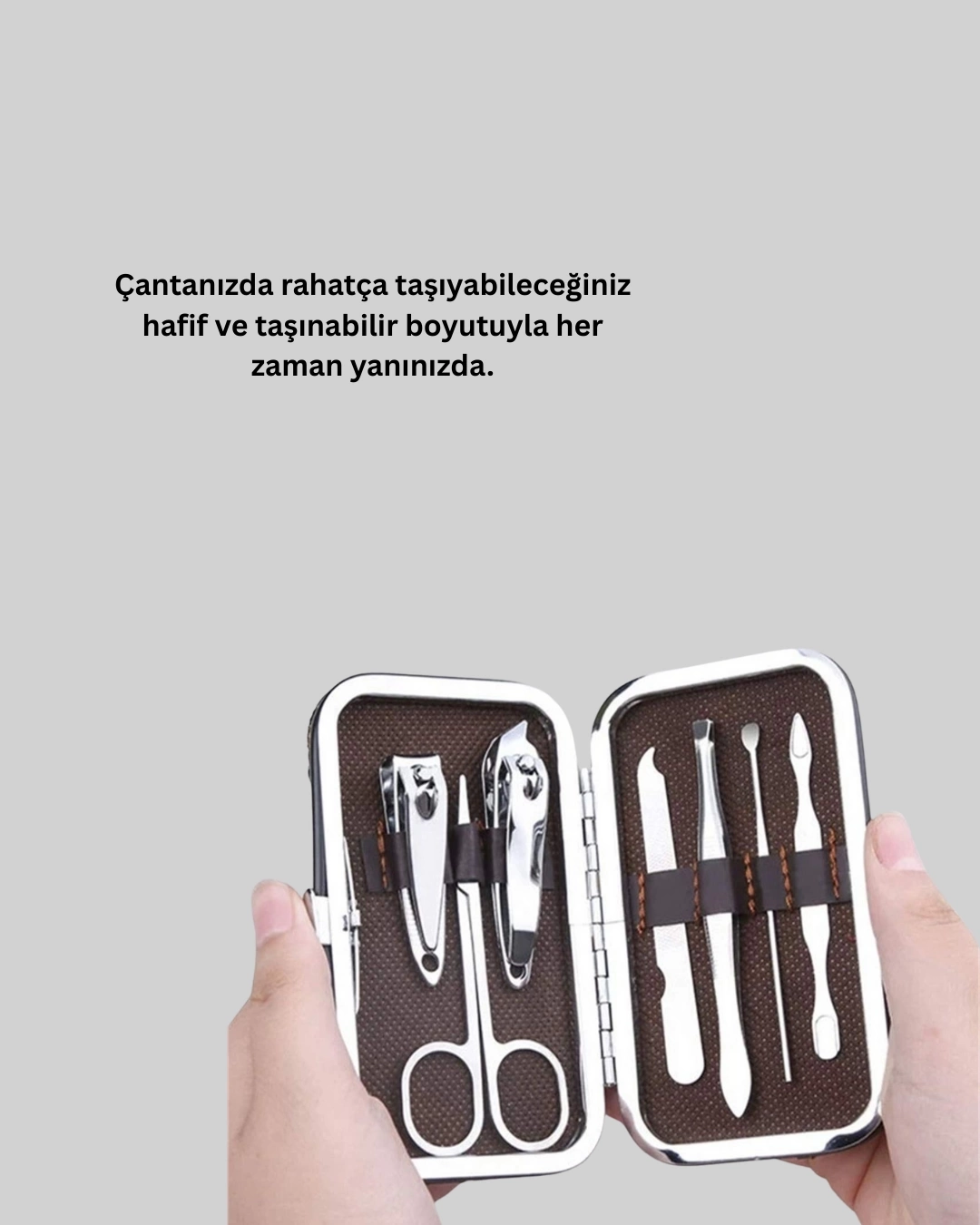 BUĞZ Tırnak ve Kaş Bakımına Özel Paslanmaz Çelik Set