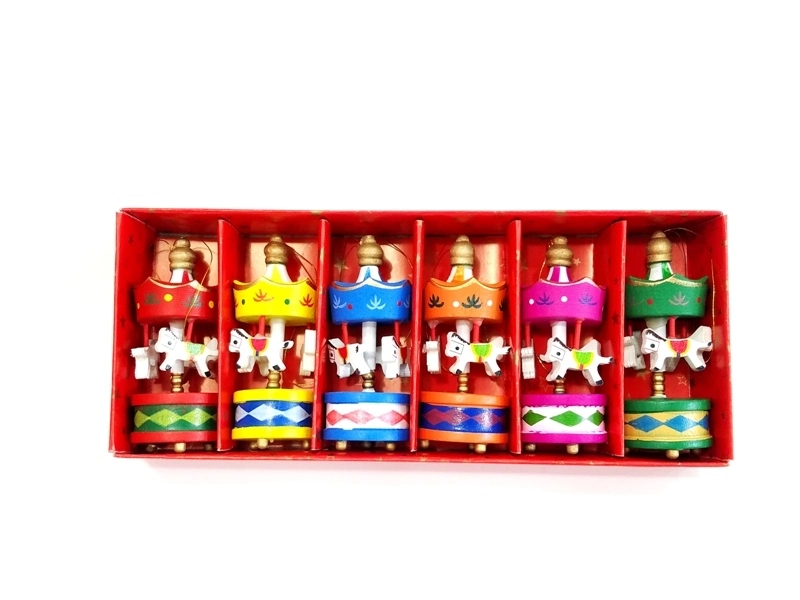 BUĞZ TOPTAN MİNİ AHŞAP 6'LI ATLİ KARİNCA